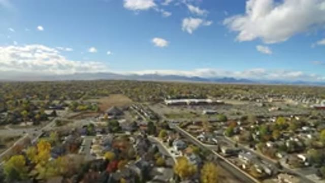HIDDEN LAKE COLORADO-2016: Aerial Long Range Footage Of A Small Thriving Town
