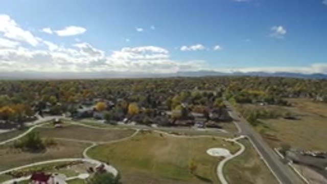 HIDDEN LAKE COLORADO-2016: Daytime Aerial Drone View of Neighborhood