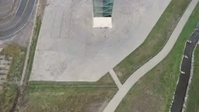 HIDDEN LAKE COLORADO-2016: Birds Eye View Of Building With Roads And Gardens