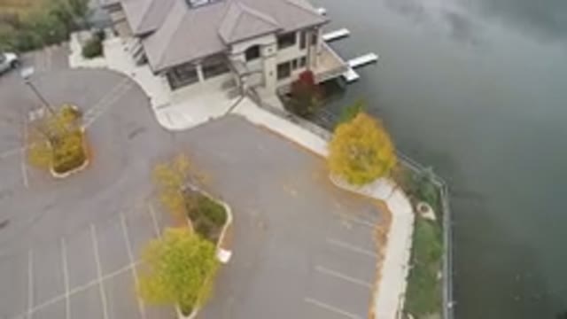 HIDDEN LAKE COLORADO-2016: An Aerial View Of A House That Is Next To A Body Of Water