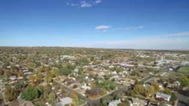 HIDDEN LAKE COLORADO-2016: Densely Populated Suburban Area Covered In Trees On A