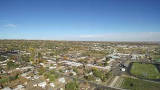 HIDDEN LAKE COLORADO-2016: The Town With Houses Buildings Parks Sports Grounds