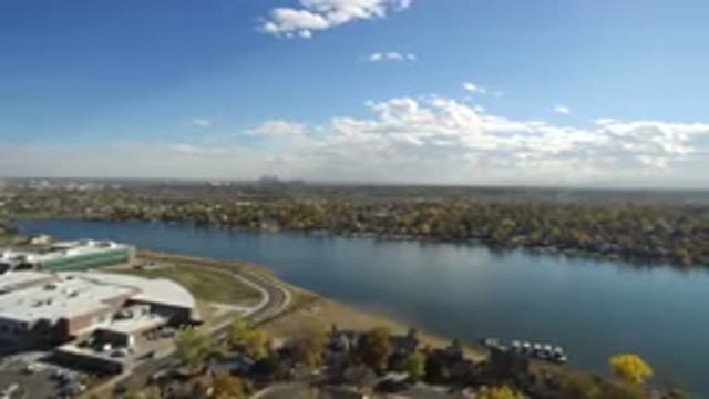 HIDDEN LAKE COLORADO-2016: Aerial Video Of Some Communities Near A Large Body Of Water