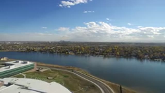 HIDDEN LAKE COLORADO-2016: Aerial View of Beautiful Wild Peace