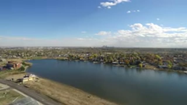 HIDDEN LAKE COLORADO-2016: Overhead View of Lake or Pond