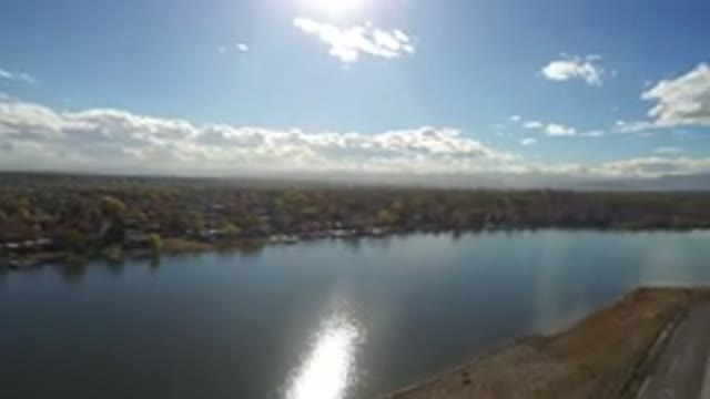 HIDDEN LAKE COLORADO-2016: High Up Panoramic View Of Surrounding Area Includes
