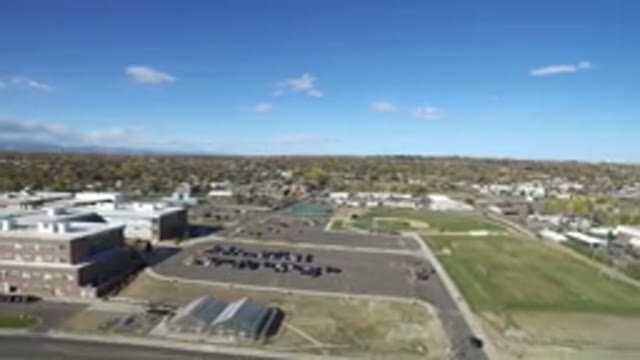 HIDDEN LAKE COLORADO-2016: Fantastic Aerial View Of A City Landscape On A Bright