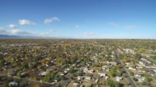HIDDEN LAKE COLORADO-2016: Birds Eye View Of A Neighborhood Full Of Houses And