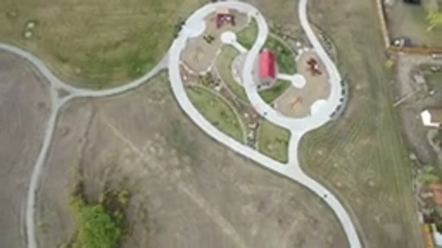 HIDDEN LAKE COLORADO-2016: Aerial View of Green Land for Everyone to See