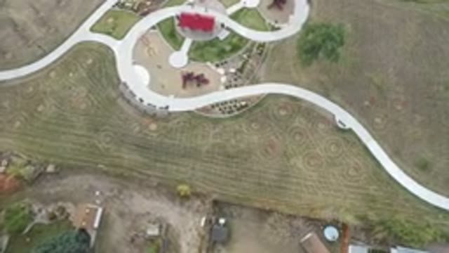 HIDDEN LAKE COLORADO-2016: Aerial View of A Massive Green Land For Commercial