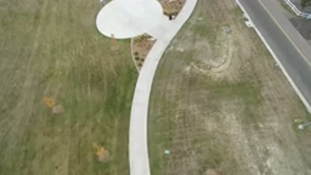 HIDDEN LAKE COLORADO-2016: The Aerial View Of A Path Down Below Taken From The