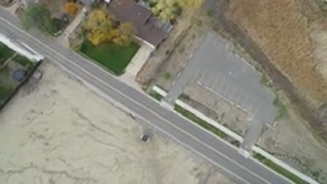 HIDDEN LAKE COLORADO-2016: A Sweeping Overhead View Of A Couple Of Homes And Roads