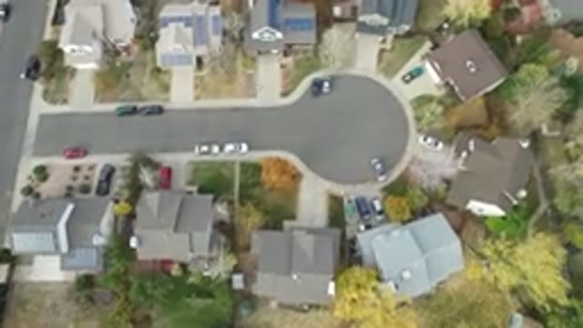 HIDDEN LAKE COLORADO-2016: Road In The Form Of I Surrounded By Car Houses And