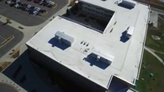 HIDDEN LAKE COLORADO-2016: The Big Parking Area Near The Building