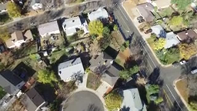 HIDDEN LAKE COLORADO-2016: A Bird's Eye View Over A Beautiful Neighborhood On A