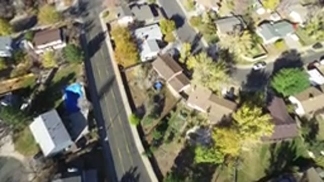 HIDDEN LAKE COLORADO-2016: An Aerial View Of A Neighborhood With A Lot Of Trees