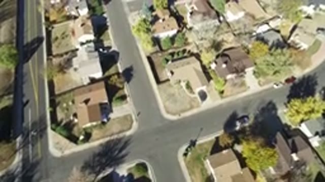 HIDDEN LAKE COLORADO-2016: Aerial View of Village With A Number of Pretty Houses