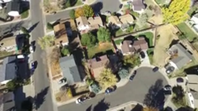 HIDDEN LAKE COLORADO-2016: Aerial View of a Nice and Clean Village