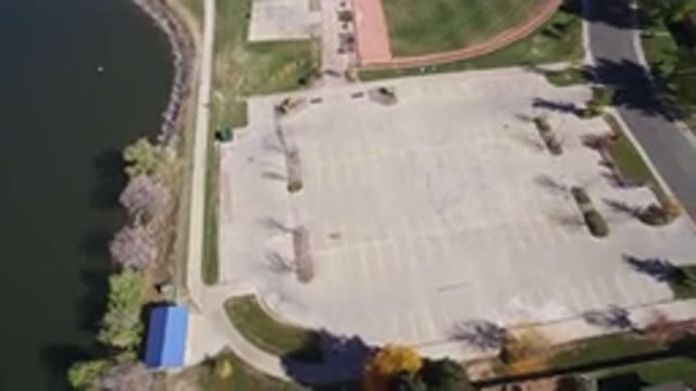 HIDDEN LAKE COLORADO-2016: Aerial View Of The New Parking Lot That Was Recently