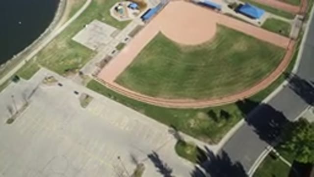 HIDDEN LAKE COLORADO-2016: Aerial View of Soccer and Basketball Fields