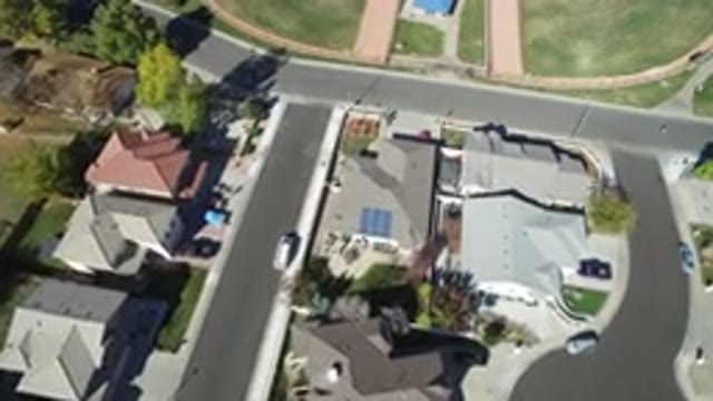 HIDDEN LAKE COLORADO-2016: Flying A Drone Over Suburbia In The Hot Summer Sun
