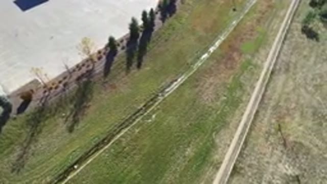HIDDEN LAKE COLORADO-2016: Aerial View Of A Walled-Off Area