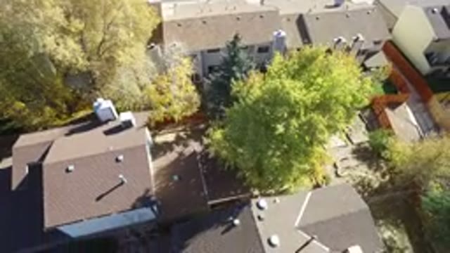 HIDDEN LAKE COLORADO-2016: Aerial Footage Over Suburban Homes and Backyards