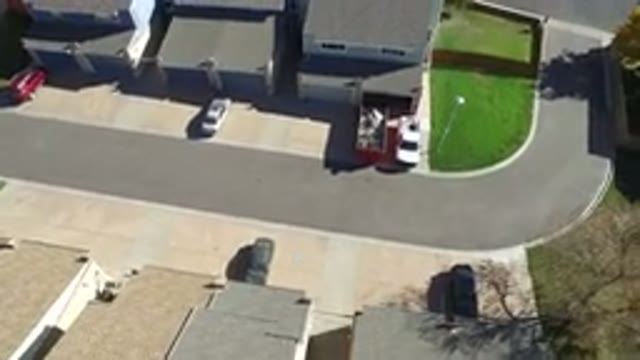 HIDDEN LAKE COLORADO-2016: Looking Down At A Calm Suburban Street