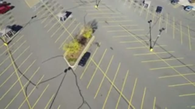 HIDDEN LAKE COLORADO-2016: The Aerial View Of A Parking Area Where Vehicles Come