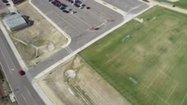 HIDDEN LAKE COLORADO-2016: Birds Eye View Of Parking Lot
