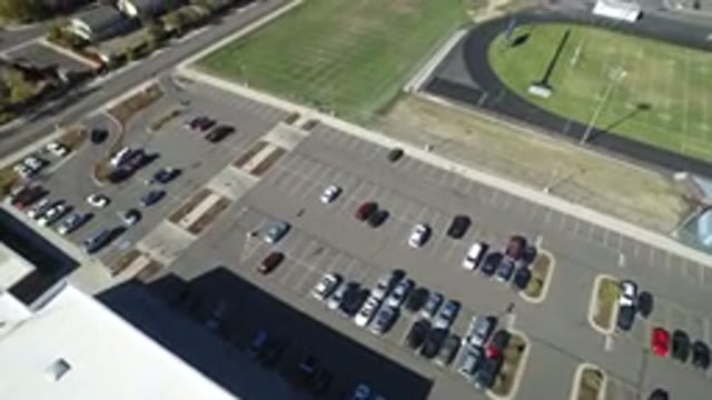 HIDDEN LAKE COLORADO-2016: A Top View Of Buildings And Cars Packed Beside A