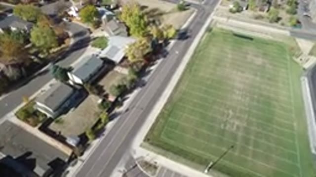 HIDDEN LAKE COLORADO-2016: View Of A Football Field In A City