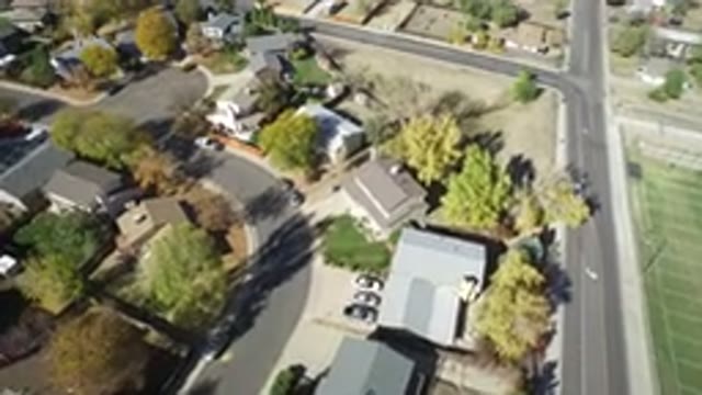 HIDDEN LAKE COLORADO-2016: Aerial Drone View Over A Middle Class Condominium