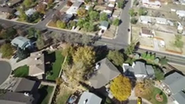 HIDDEN LAKE COLORADO-2016: Aerial View of a Peaceful and Clean Village
