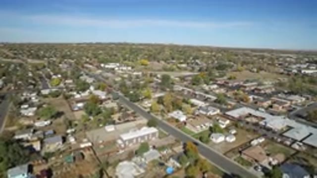HIDDEN LAKE COLORADO-2016: An Aerial View Looking Across A Picturesque City