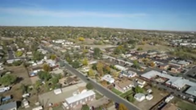 HIDDEN LAKE COLORADO-2016: Aerial View of A Clean And Healthy Village in
