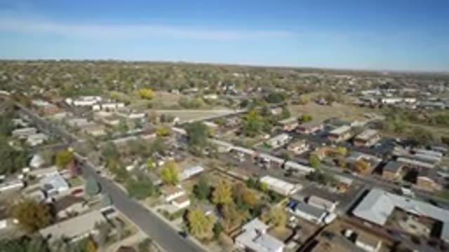 HIDDEN LAKE COLORADO-2016: Aerial View Of A City Landscape On A Bright Day