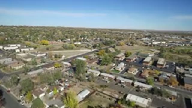 HIDDEN LAKE COLORADO-2016: Aerial View Of A City Landscape On A Bright Sunny Day