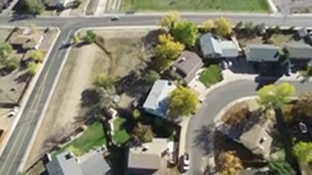 HIDDEN LAKE COLORADO-2016: Aerial View Of Neighborhood With Beautiful Open