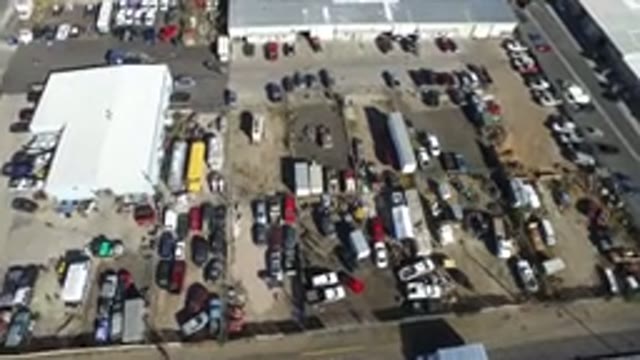 HIDDEN LAKE COLORADO-2016: An Aerial View Of A Parking Lot With Cars