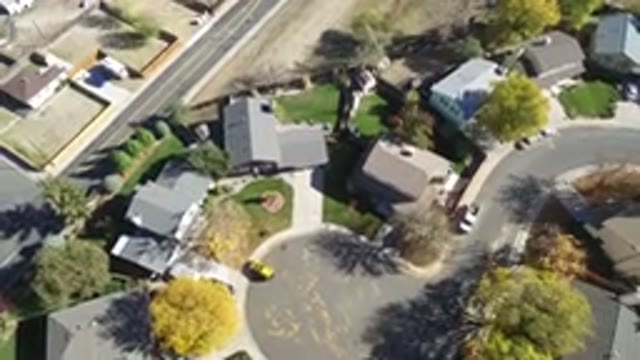 HIDDEN LAKE COLORADO-2016: Aerial View of A Blessed Village Full of Trees