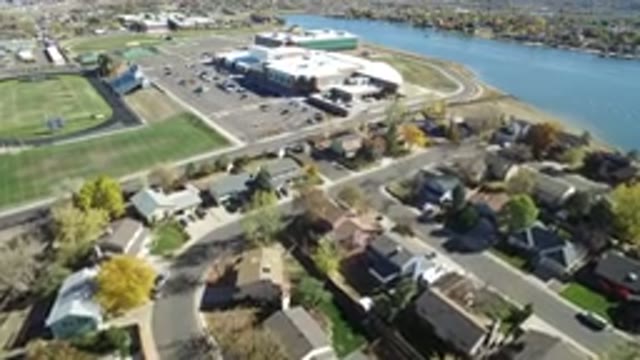 HIDDEN LAKE COLORADO-2016: An Overview Of A City With Houses And Trees Beside The