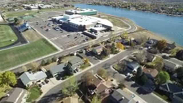 HIDDEN LAKE COLORADO-2016: The Aerial View Of The City Shows Its Planned And Set