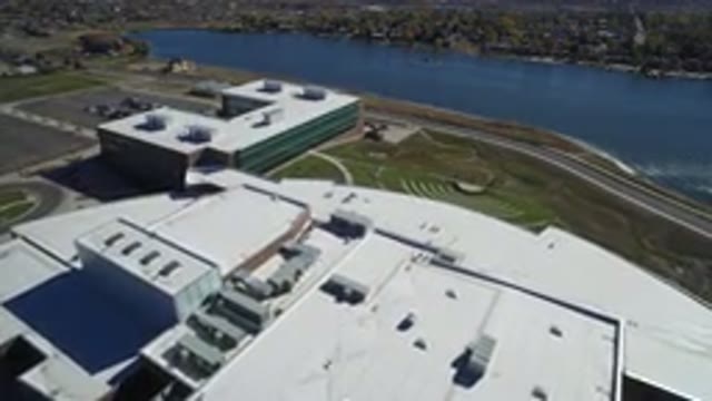HIDDEN LAKE COLORADO-2016: Overview Of Multiple Business Buildings Next To Water
