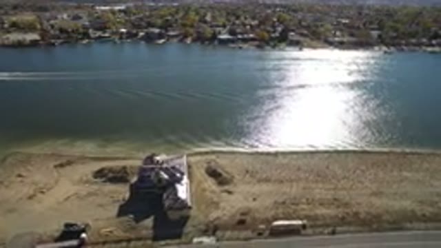 HIDDEN LAKE COLORADO-2016: A Large Home Under Construction Sits Between A Major