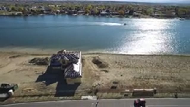 HIDDEN LAKE COLORADO-2016: Aerial View Of A Place With A Lake And Few Houses