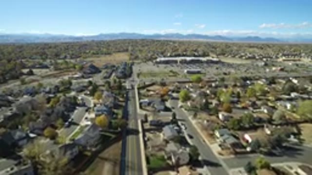 HIDDEN LAKE COLORADO-2016: Suburban Neighborhood Aerial Drone Footage With