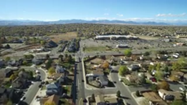 HIDDEN LAKE COLORADO-2016: Aerial View of Urban and Residential Area
