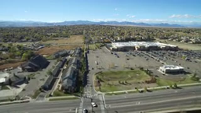 HIDDEN LAKE COLORADO-2016: Fantastic Aerial View Of A City Landscape On A Sunny