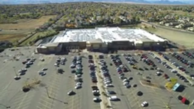 HIDDEN LAKE COLORADO-2016: Drone Footage Of An Enormous Car Park Next To A Shopping Center